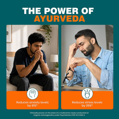 Himalaya Organic Ashwagandha 670Mg Tablet | 100% Pure Ashwagandha Root Extract | Clinically Proven | Helps Relieve Stress & Anxiety | Rejuvenates Mind And Body | Pack Of 30