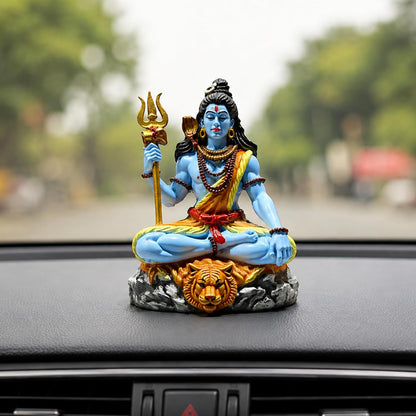 UNOVATE Shiva Idol for Car Dashboard | Adiyogi Statue | Mahadev Idol, Blue