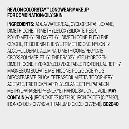 Revlon Liquid Foundation, ColorStay Face Makeup for Combination & Oily Skin, SPF 15, Medium-Full Coverage with Matte Finish, 200 Nude, 1 Fl Oz