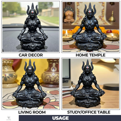 UNOVATE Shiva Idol for Car Dashboard | Shiv Idol | Lord Shiva Murti | Black