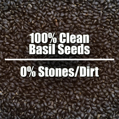 NutroVally Raw Basil Seeds 200g | Sabja Seeds Rich in Fiber, Plant-Based Protein & Essential Nutrients | Supports Digestion, Hydration, Satiety | Vegan, Gluten-Free Superfood for Detox Drink & Recipes