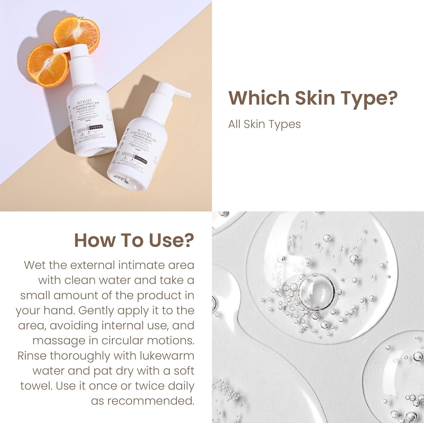 Personal Touch Skincare Intisafe pH 3.5 Intimate Wash | Re-Moisturising Mild Vaginal Wash 100ml
