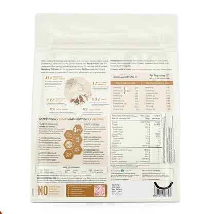 Happy Cultures 24g Tastiest Yeast Protein (Fermented) | Classic Filter Coffee | Higher Absorption than Whey Protein | Superior Muscle Recovery | Gut Friendly & Super Tasty | PDCAAS of 1 | No Added Sugar- 505g