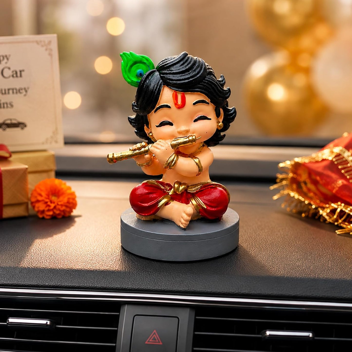 UNOVATE Krishna Idol Small for Car Dashboard | Krishna Murti | Multicolor