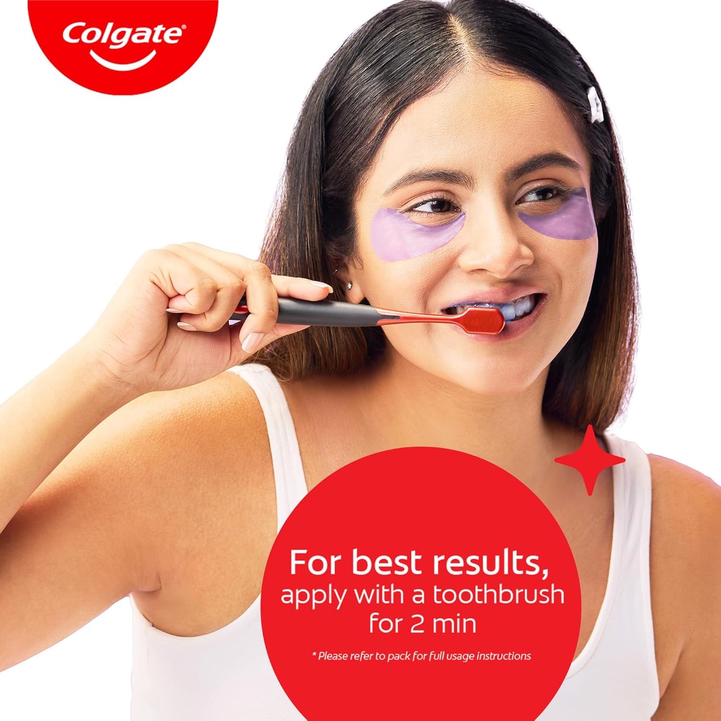 Colgate Visible White Purple Toothpaste (100g+20g) + Colgate Visible White Purple Teeth Whitening Serum, 40ml