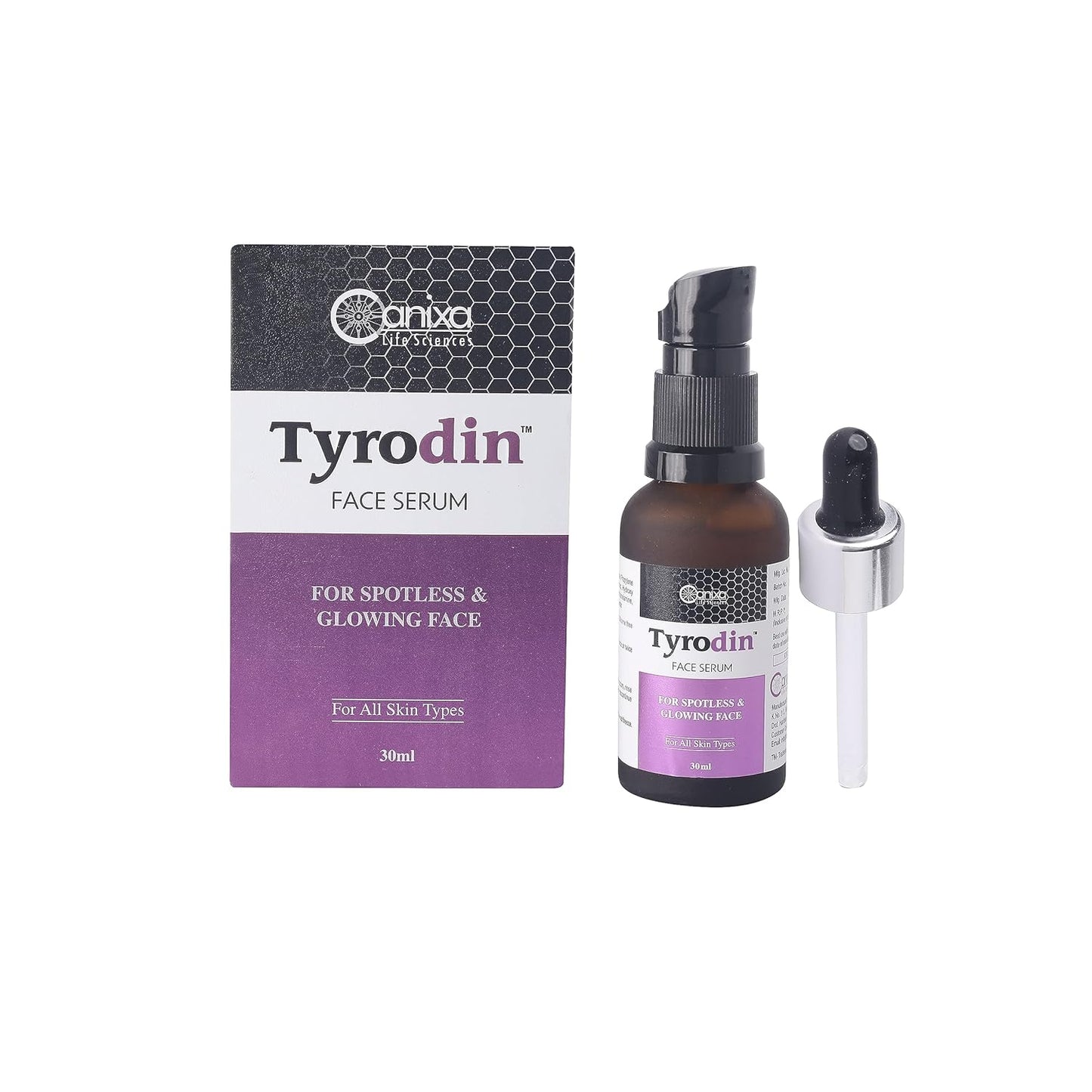 Entirety Canixa | Tyro-din | Face Serum |for spotless & glowing face 30ml For All Skin Types