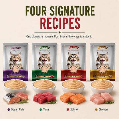 Grain Zero Adult Cat Wet Mousse 80gm | Salmon | Rich in Protein, Promotes Hydration & Easy to Digest | Grain Free, No Artificial Flavours | Packed with Essential Vitamins & Antioxidants
