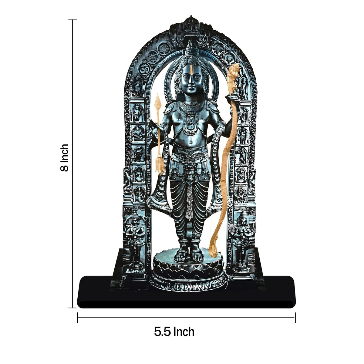 Ram Lalla MDF Cutout Idol Statue, 20 cm x 14 cm, Home Decor, Divine Gift