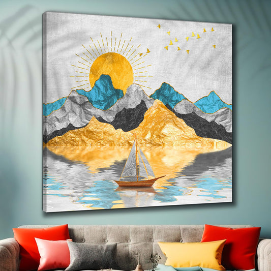 paintings modern art canvas home decor wall paintings with frame painting for living room wall decoration office CRE (Color7, 16 inch x 16 inch)