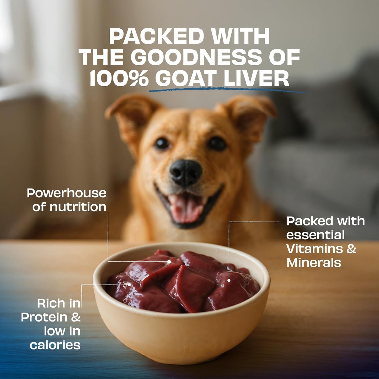 Pawfect Nature's Feast Freeze-Dried Goat Liver Treats for Dogs|Superman Edition | 100% Natural| Hypoallergenic| Easily Digestible| Multifunctional| High Protein|Low Fat Training Treats(50g/1.76oz)