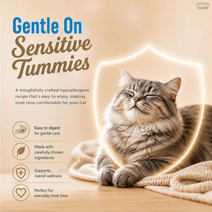 Grain Zero Creamy Lickable Cat Treats Chicken and Liver, 360 Gm - 20 Sachet + 4 Free | Rich in Protein, Promotes Hydration, No Artificial Preservatives | for Training and Bonding | for Kitten & Adult