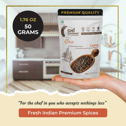 GOURMET HEALTH IMPRESSIONS | Superior Grade Whole Clove (Laung) - Rich Aroma, Handpicked, Non-GMO - Perfect for Flavorful Cooking & Aromatic Infusions | GHI Foods | GHI SPICES