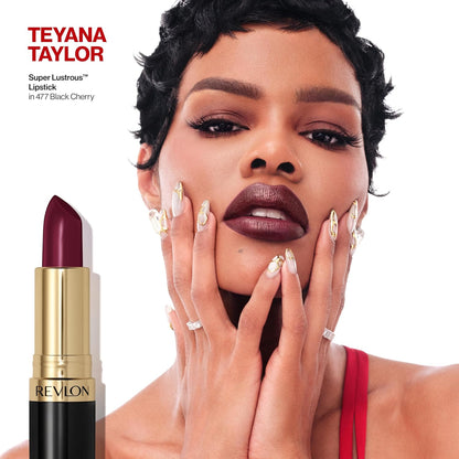 Revlon Super Lustrous Lipstick, Creamy Formula For Soft, Fuller-Looking Lips, Moisturized Feel, 801 After Glow, 0.15 oz
