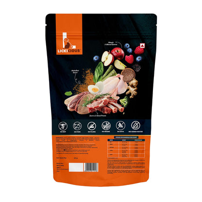 LICKICIOUS Nutritional Treats for Growth & Immunity 85g | Chewy Stick with 4 Animal Proteins Duck, Chicken, Egg, Lamb | Antioxidants, Vitamins, Minerals | Boost Health, Vitality & Muscle Development