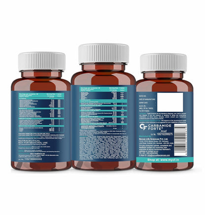 Carbamide Forte Multivitamin Tablet For Men & Women | Multi vitamin For Men | Best Multivitamin For Men & Women With Probiotics & Ginserg To Support Immunity & Energy | 30 Tablets