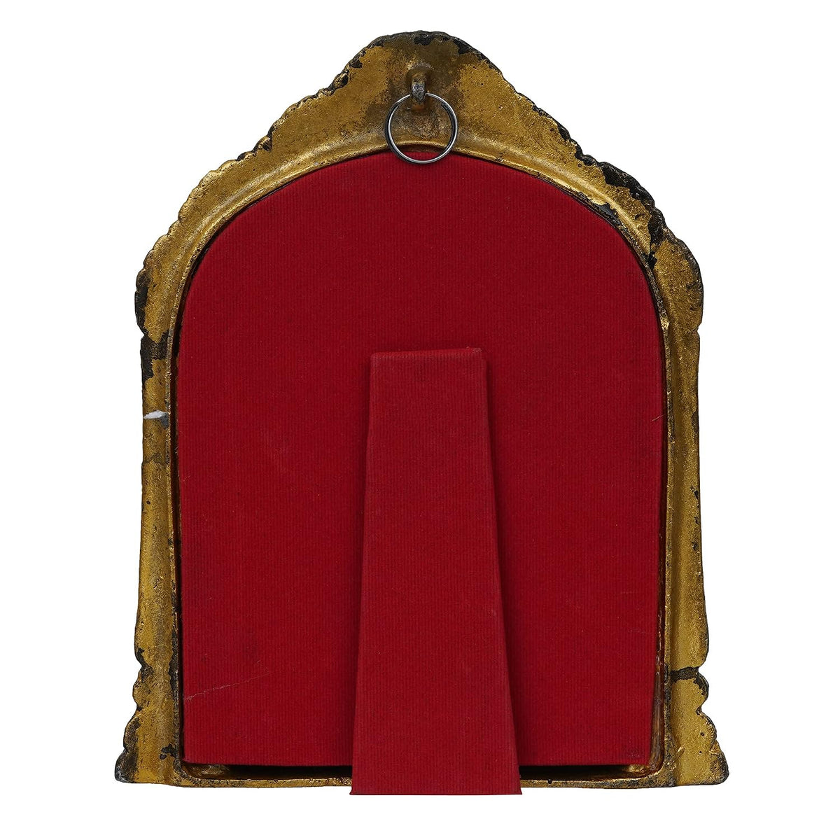 Premium Metal Mahaveer Swami Idol Statue Wall Hanging for Home and Office Decor| Mahaveer Swami murti for Home Decor (7 x 8.5 Inches, Gold
