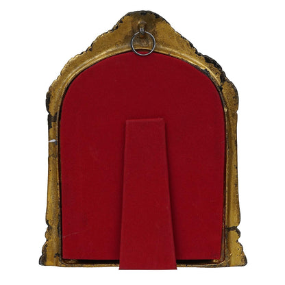 Premium Metal Mahaveer Swami Idol Statue Wall Hanging for Home and Office Decor| Mahaveer Swami murti for Home Decor (7 x 8.5 Inches, Gold