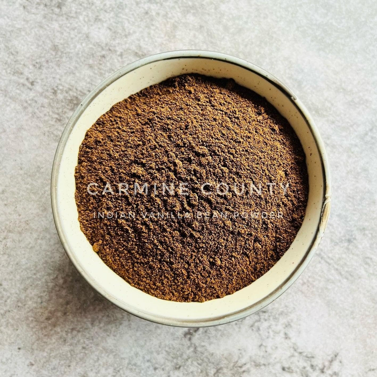 Carmine County 100% Pure & Natural Indian Vanilla Bean Powder, 20g | Aromatic Baking Enhancer | Rich in Flavor & Aroma | No Additives or Preservatives | Ideal for Cakes, Coffee, Sweets, Milkshakes, Cookies & Desserts