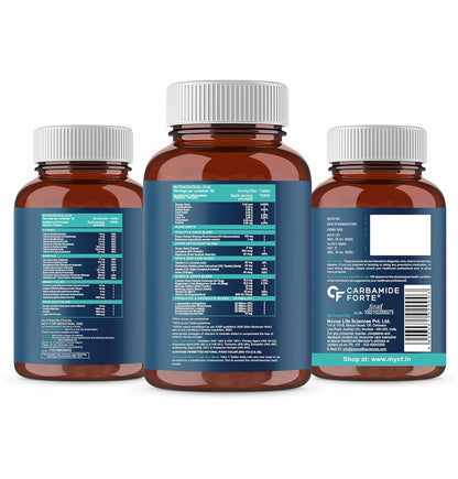 Carbamide Forte Multivitamin Tablet for Men Gym | Multi vitamin Tablet for Men | Multi Vitamin for Mens for Daily Immunity & Energy Support | 60 Tablets