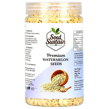 Watermelon Seeds Raw Superfood (80 GM) – Plant Protein Boost, Rich in Fiber & Healthy Fats, Heart & Bone Support, Snack or Recipe Toppers, Smoothies, Salads, Baking, Nutritious Seeds for Daily Use