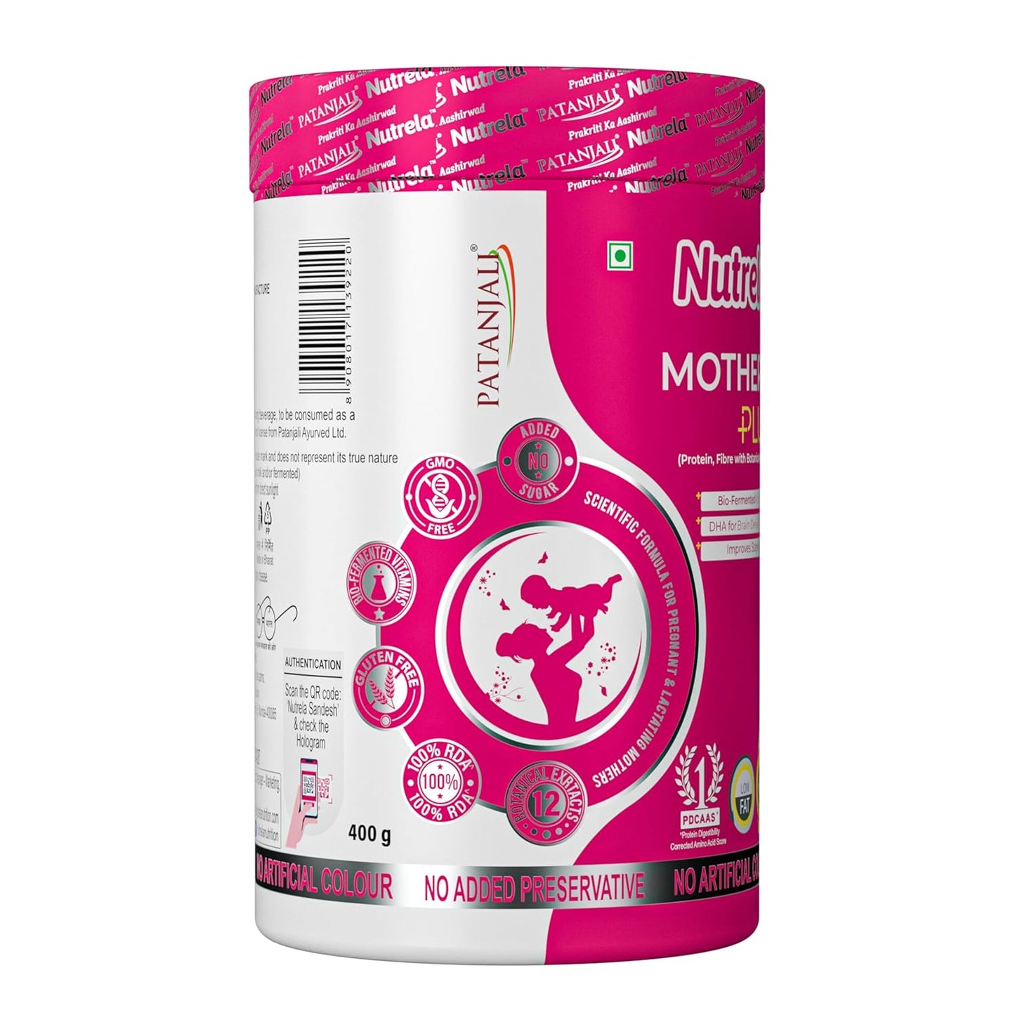 Nutrela Mother`s Plus Protein Supplement Nutrition for Pregnancy & Lactation, No Added Sugar, No Preservative - 400g