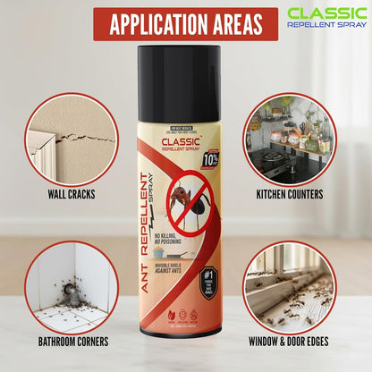 Ant Repellent Spray for Home & Kitchen (220 ml) | Herbal, Long-Lasting, Safe & Effective | Next-Gen Protection, No Killing, No Poisoning