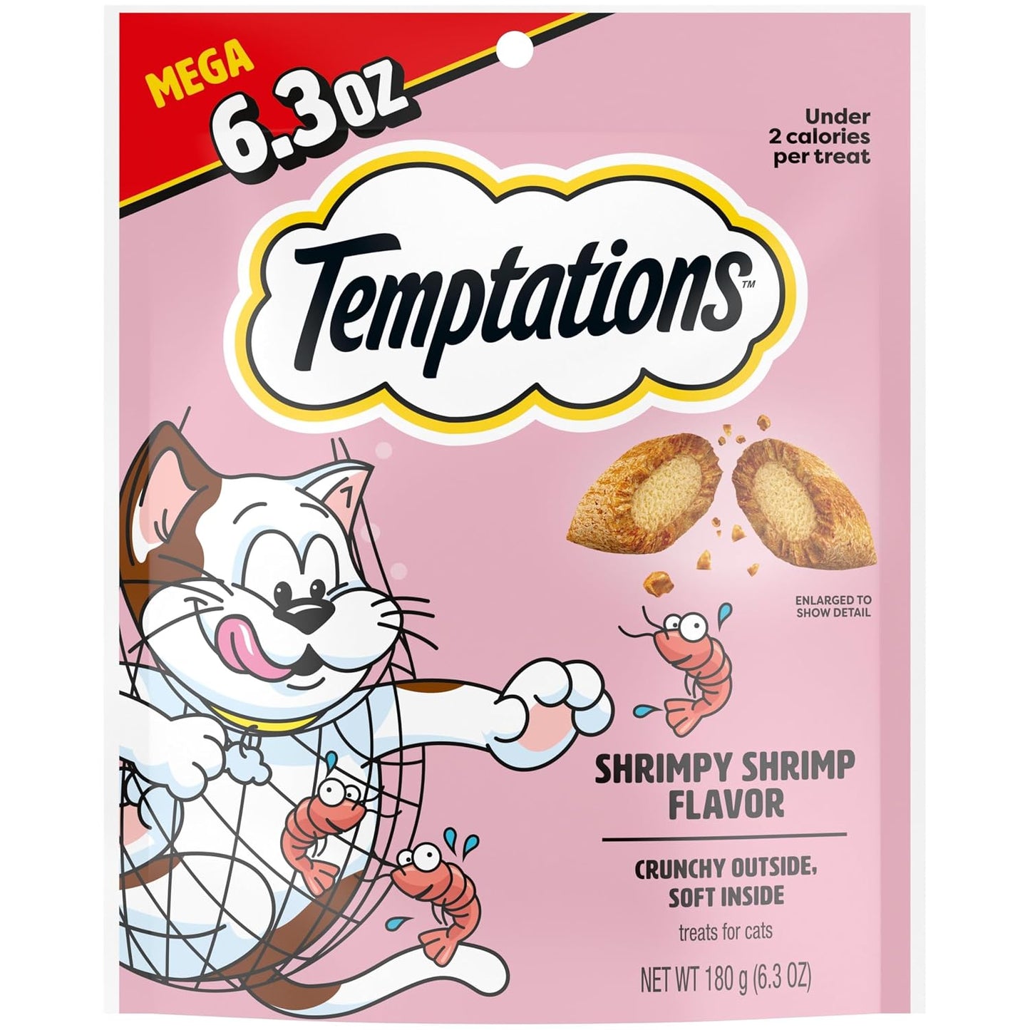 Temptations Shrimp , 6.3 oz./Single Pack , Standard Packaging : TEMPTATIONS Classic Treats for Cats Multi-Packs
