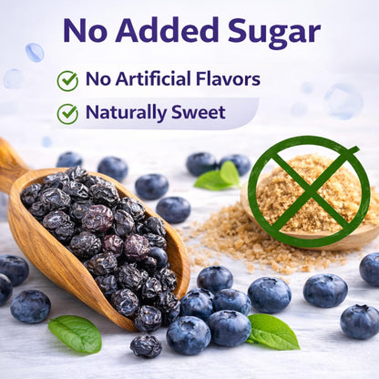 DRY GOODS CO. Dried Blueberries 200g No Added Sugar Premium Berry Snack