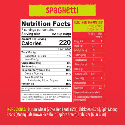 WickedGud Spaghetti Pasta Semolina Wheat 400gm