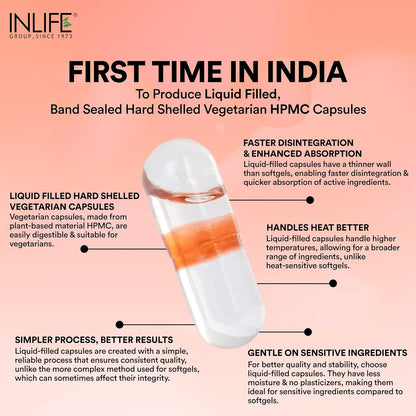 INLIFE Pure MCT Oil C8 C10 Keto Diet Friendly Advanced Products, Weight & Fat Management Food Supplement, 500mg - 60 Vegetarian Capsules (Pack of 1, 60, count)