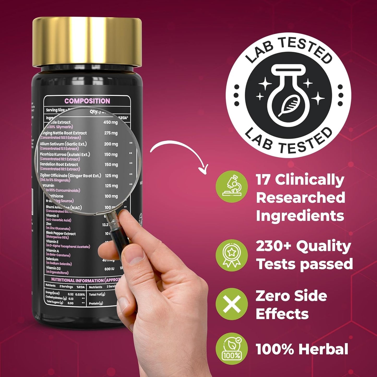 Healeo Liver Forte 2500mg, 17-in-1 Milk Thistle Liver Detox Supplement with NAC, Glutathione, Turmeric, Dandelion - Fatty Liver Cleanse, Care & Support - Lab Tested - 60 Veg Tablets