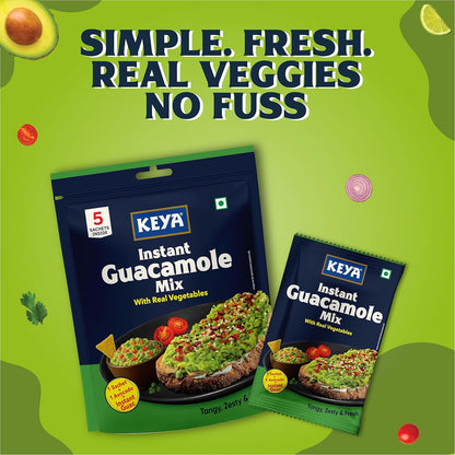 Keya Instant Guacamole Mix Multipack 25g | Guacamole Dip | Avocado | Mexican Cuisine | Seasoning | Pack Of 2