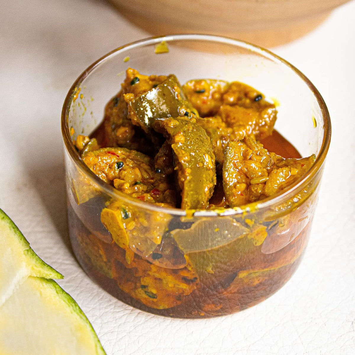 Homemade Love Authentic Punjabi Mango Pickle | Spicy & Tangy Aam Ka Achaar with Raw Mango, and spices mixed with mustard oil