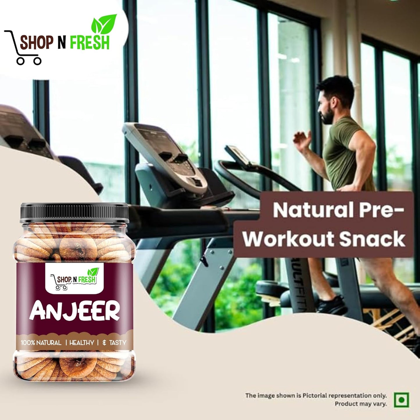 SHOP N FRESH FIGS 415gm | Dry Fruits in Fresh | Healthy Snacks (415gm)