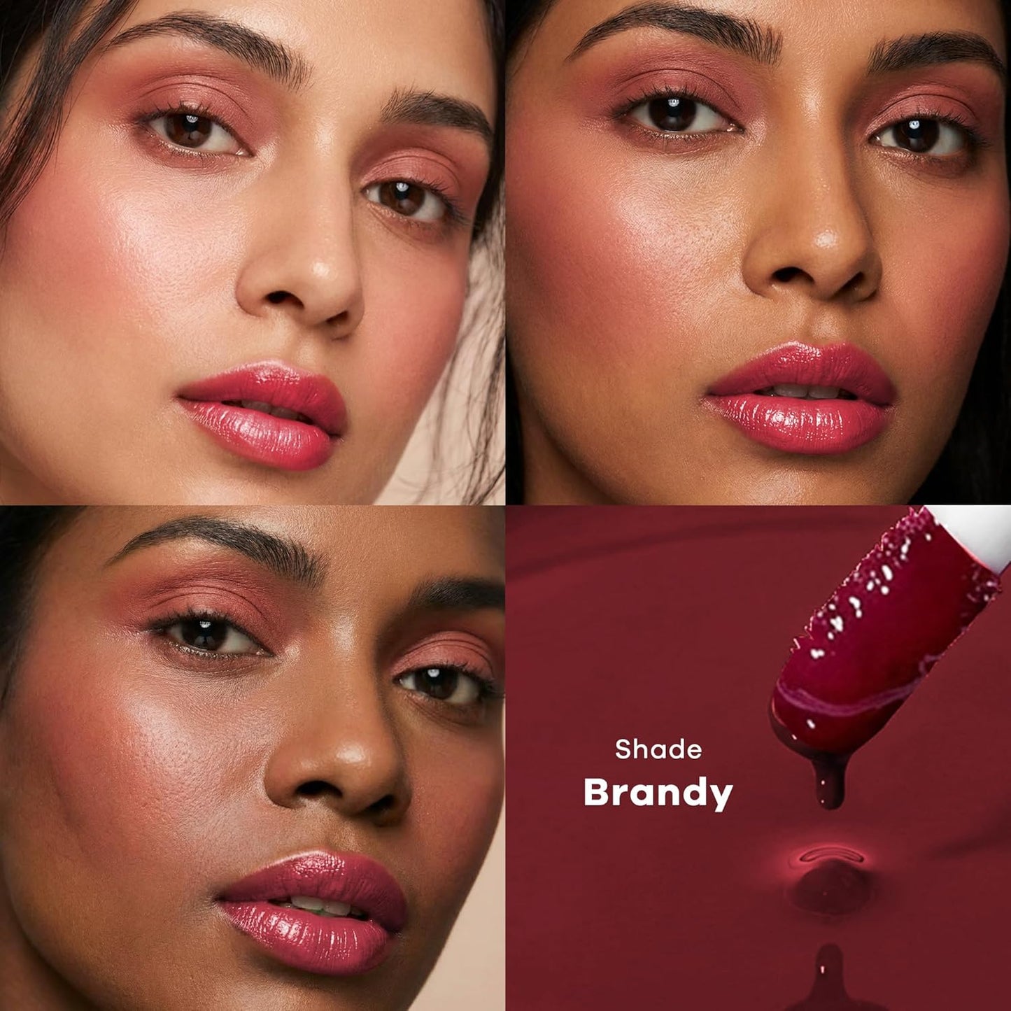 Earth Rhythm Lip & Cheek Tint – 10 Hour Wear, 100% Plant-Based Pigments, No Silicones, No Mineral Oil - Brandy