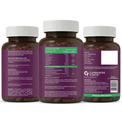 Carbamide Forte Glucosamine Tablets For Joint Support Supplement with Vitamin D3 & Glucosamine Chondroitin MSM | Joint Cartilage Support & Muscle Health | Joint Support Tablets - 60