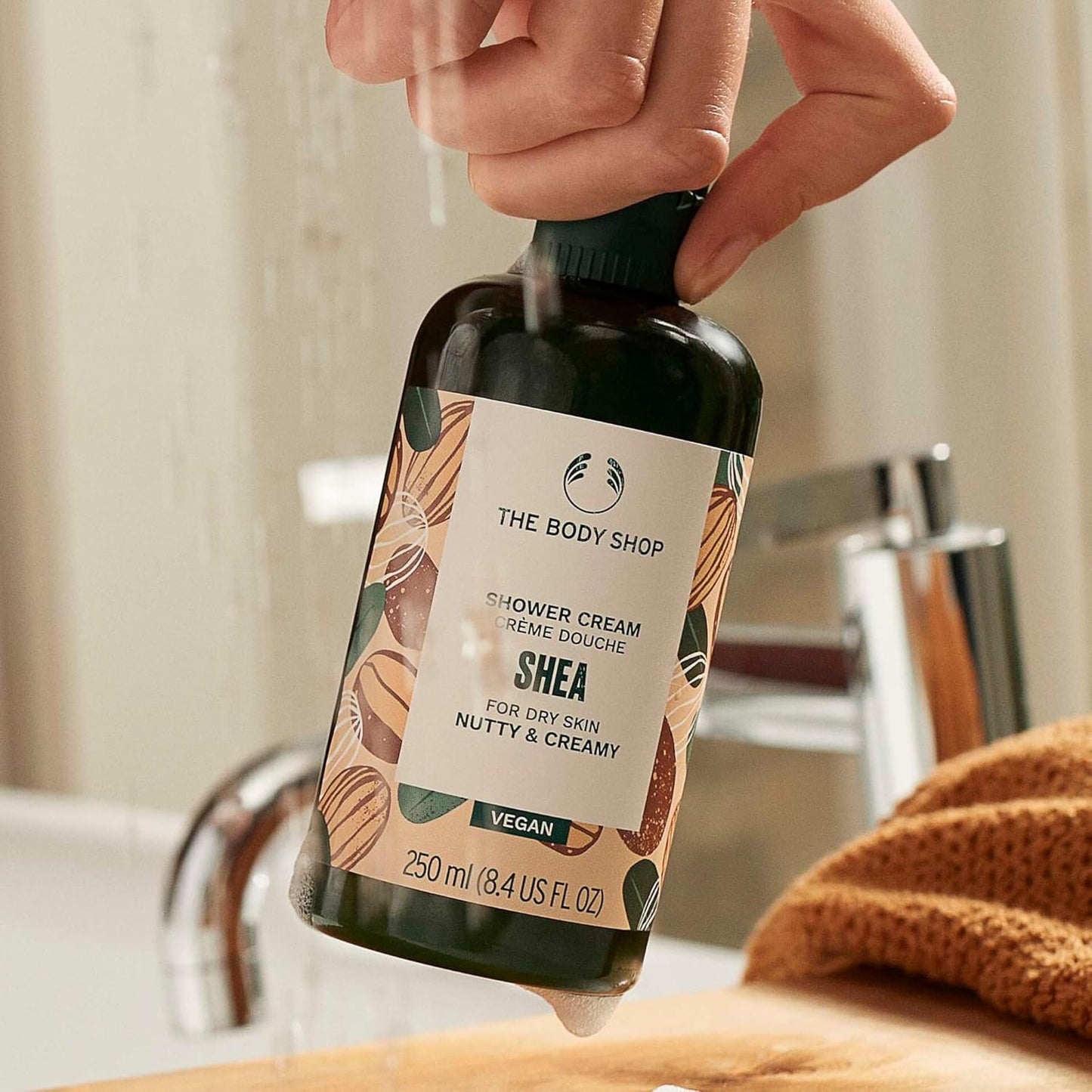 The Body Shop Vegan Shea Shower Cream, 250 Ml (packaging may vary)