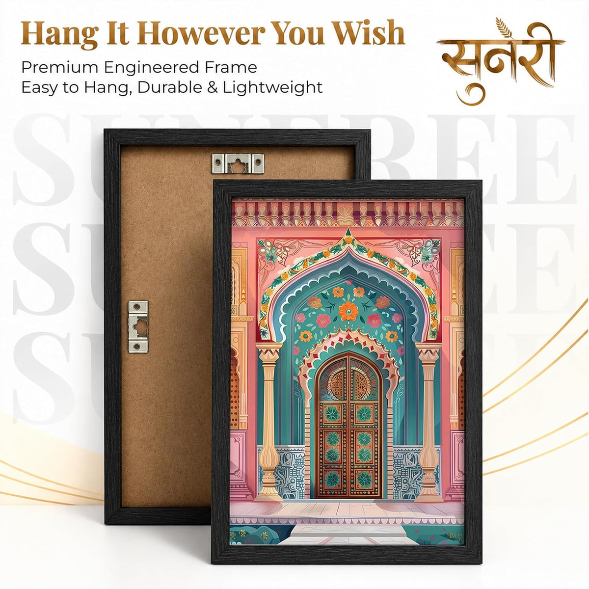 Traditional Indian Wall Art — Set of 2 (ART 13, 13x19 INCHES)