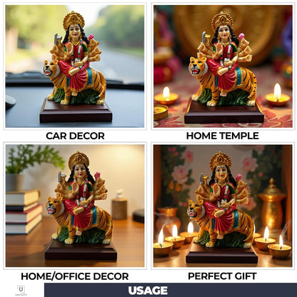UNOVATE MATA Rani Murti for Home | Durga MATA Idol for Car Dashboard