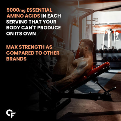 Carbamide Forte Eaa Supplement with Bcaa 5000Mg | Eaa intra workout Supplement for Men & Women with Hydration Blend & Vitamins – Peach Iced Tea Flavour - 50 Servings - Powder 300G