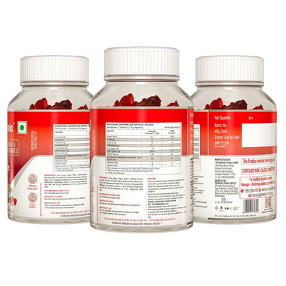 Nutrela Ashwagandha & Melatonin Sleep Gummies for Men & Women | 30 Strawberry-Flavored Gummies | Supports Restful Sleep & Stress Relief