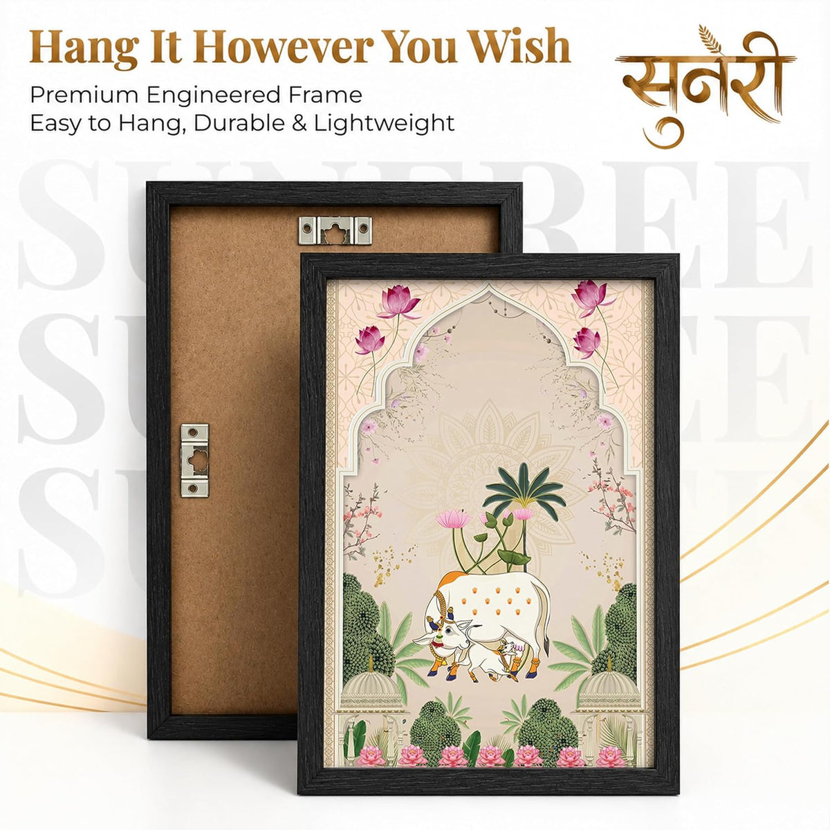 Traditional Indian Wall Art — Set of 2 (ART 14, 13x19 INCHES)