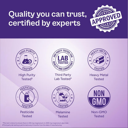 Tata 1mg Magnesium Glycinate Tablets |2000mg | High Absorption Chelated form for Muscle Recovery, Sleep & Nerve Health | 2000mg Per Serving – 60 Veg Tablets