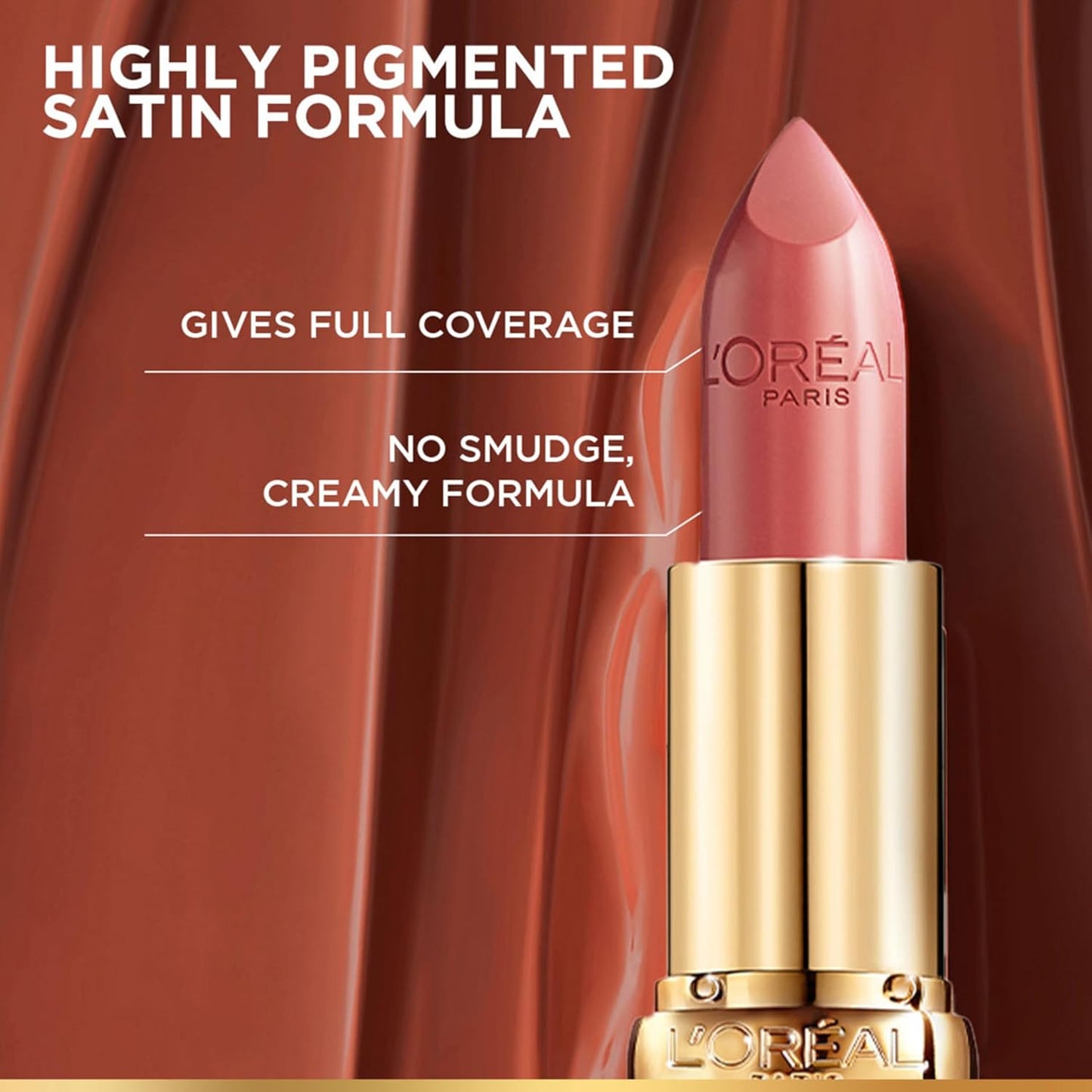 L’Oréal Paris Color Riche Satin Lipstick- 630 Beige A Nu, 4.3 gm