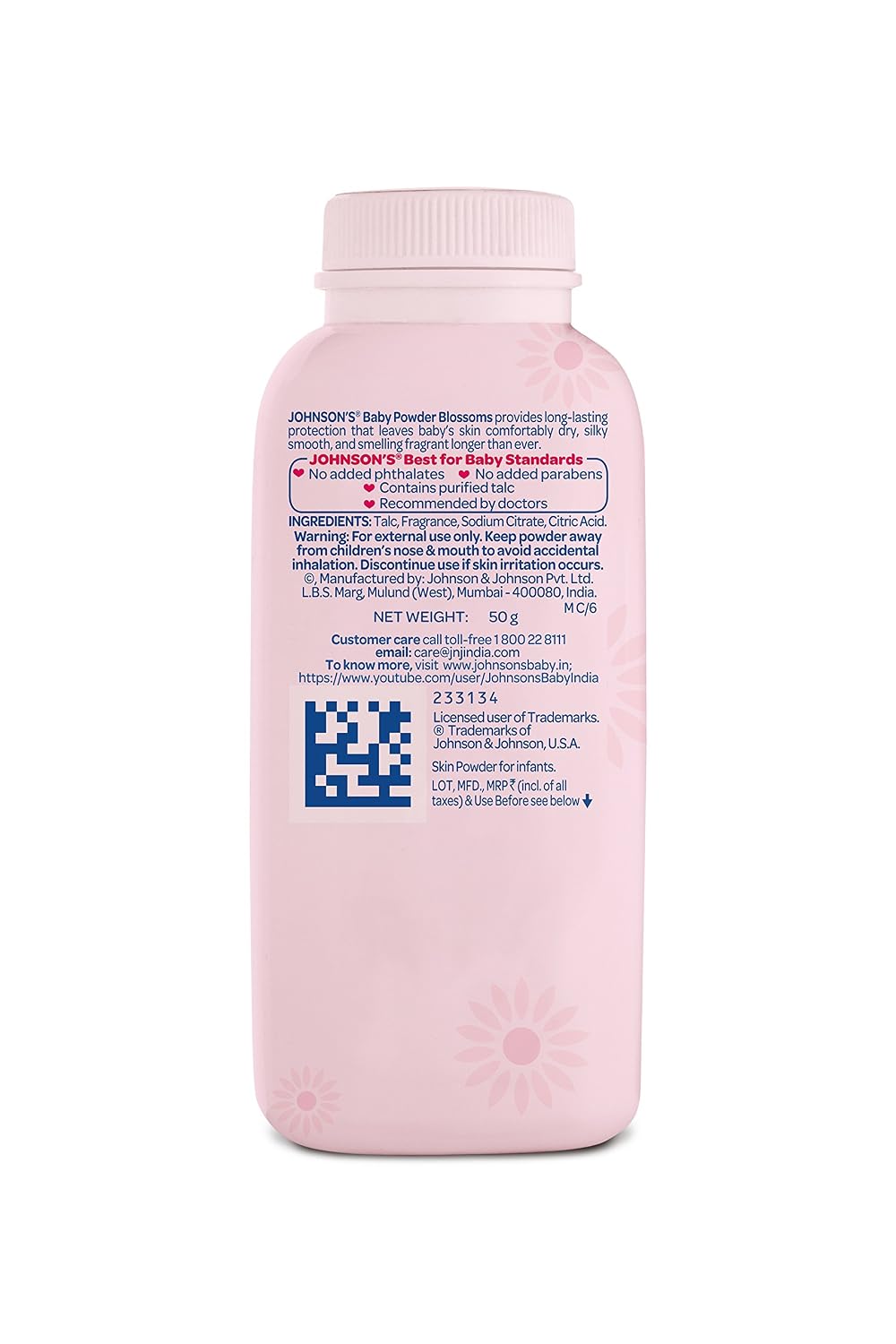 Johnson's Baby Powder Blossoms, 50g
