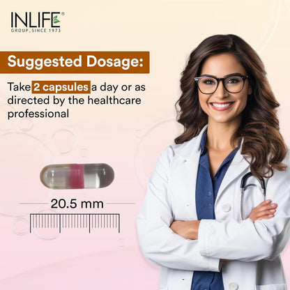 INLIFE Natural Frankincense Oil Capsules | Derived from Boswellia Resin | Supports Joint Health, Flexibility & Mobility | Ayurvedic Supplement | Steam Distilled | 60 Vegetarian Liquid Filled Capsules