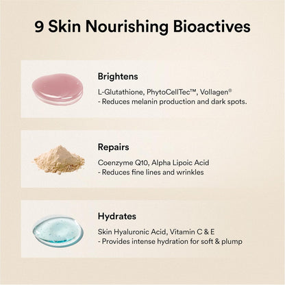 Wellbeing Nutrition Skin Fuel Pro+ | Glutathione, Vit C & E, CoQ10, Vollagen & PhytoCellTech | Reduced Pigmentation & Dark Spots, Brightens Skin Tone, Anti-aging | Valencia Orange Flavour, 28 Servings
