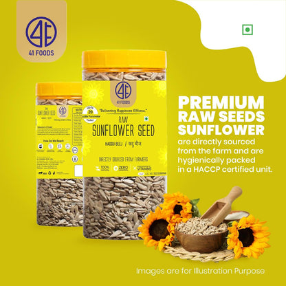 41 Foods Premium Dry Fruits Combo of Pumpkin Seeds and Sunflower Seeds | 200 g (100g x 2)