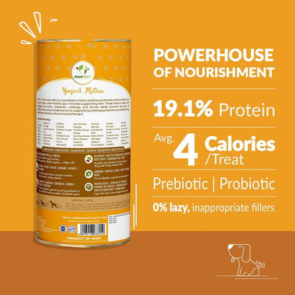 Pawfect Yogurt Melties Freeze Dried Pre and Probiotic Dog Treats with Pumpkin, Beetroot, Cabbage & Fennel Seeds- Healthy Gut- Low Calories- Grain & Gluten Free - Reward or Training Treats (38g/1.34oz)