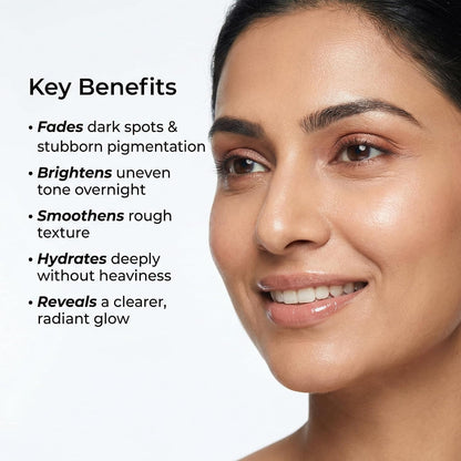 Vedicderm Kumkumadi De-Pigmentation Night Cream 50g | Goodness of Saffron & Ceramides | Reduces Dark Spots & Melasma | Enhances Brightening & Radiance | Sulfate & Paraben Free (Pack of 1)